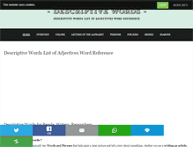 Tablet Screenshot of descriptivewords.org